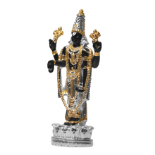 Load image into Gallery viewer, Diviniti Tirupati Balaji Idol for Home Decor| 999 Silver Plated Sculpture of Tirupati Balaji Black| Idol for Home, Office, Temple and Table Decoration| Religious Idol For Pooja, Gift
