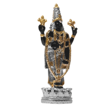 Load image into Gallery viewer, Diviniti Tirupati Balaji Idol for Home Decor| 999 Silver Plated Sculpture of Tirupati Balaji Black| Idol for Home, Office, Temple and Table Decoration| Religious Idol For Pooja, Gift
