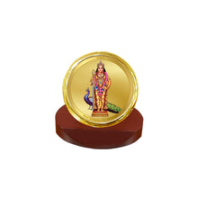 Load image into Gallery viewer, Diviniti Lord Murugan God Idol Photo Frame for Car Dashboard, Table Decor, office | MCF 1C Gold
