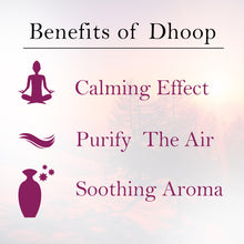 Load image into Gallery viewer, Diviniti Dhoop Sticks for Pooja| Organic Dhoop Sticks with Rich Fragrance| Traditional Aroma| Toxin-Free, 100% Natural (Pack of 10 X12)
