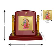 Load image into Gallery viewer, Diviniti 24K Gold Plated Radha Krishna For Car Dashboard, Home Decor, Festival Gift (7 x 9 CM)

