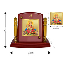 Load image into Gallery viewer, Diviniti 24K Gold Plated Ganesha For Car Dashboard, Home Decor, Table Top, Puja, Gift (7 x 9 CM)
