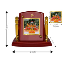 Load image into Gallery viewer, Diviniti 24K Gold Plated Vaishno Devi For Car Dashboard, Home Decor, Puja, Festival Gift (7 x 9 CM)
