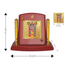 Load image into Gallery viewer, Diviniti 24K Gold Plated Guruvayurappan Ji For Car Dashboard, Home Decor, Worship (7 x 9 CM)

