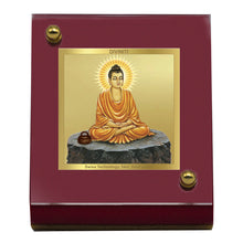 Load image into Gallery viewer, Diviniti 24K Gold Plated Buddha Frame For Car Dashboard, Home Decor, Table Top, Gift (5.5 x 6.5 CM)
