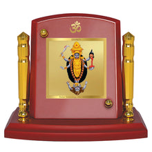 Load image into Gallery viewer, Diviniti 24K Gold Plated Maa Kali Frame For Car Dashboard, Home Decor, Table, Puja Room (7 x 9 CM)

