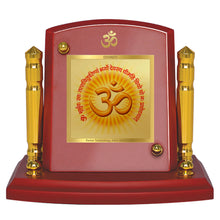 Load image into Gallery viewer, Diviniti 24K Gold Plated Gayatri Mantra For Car Dashboard, Home Decor, Table, Puja (7 x 9 CM)
